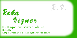 reka vizner business card